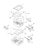 Refrigerator shelf parts