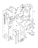 Freezer liner and air flow parts