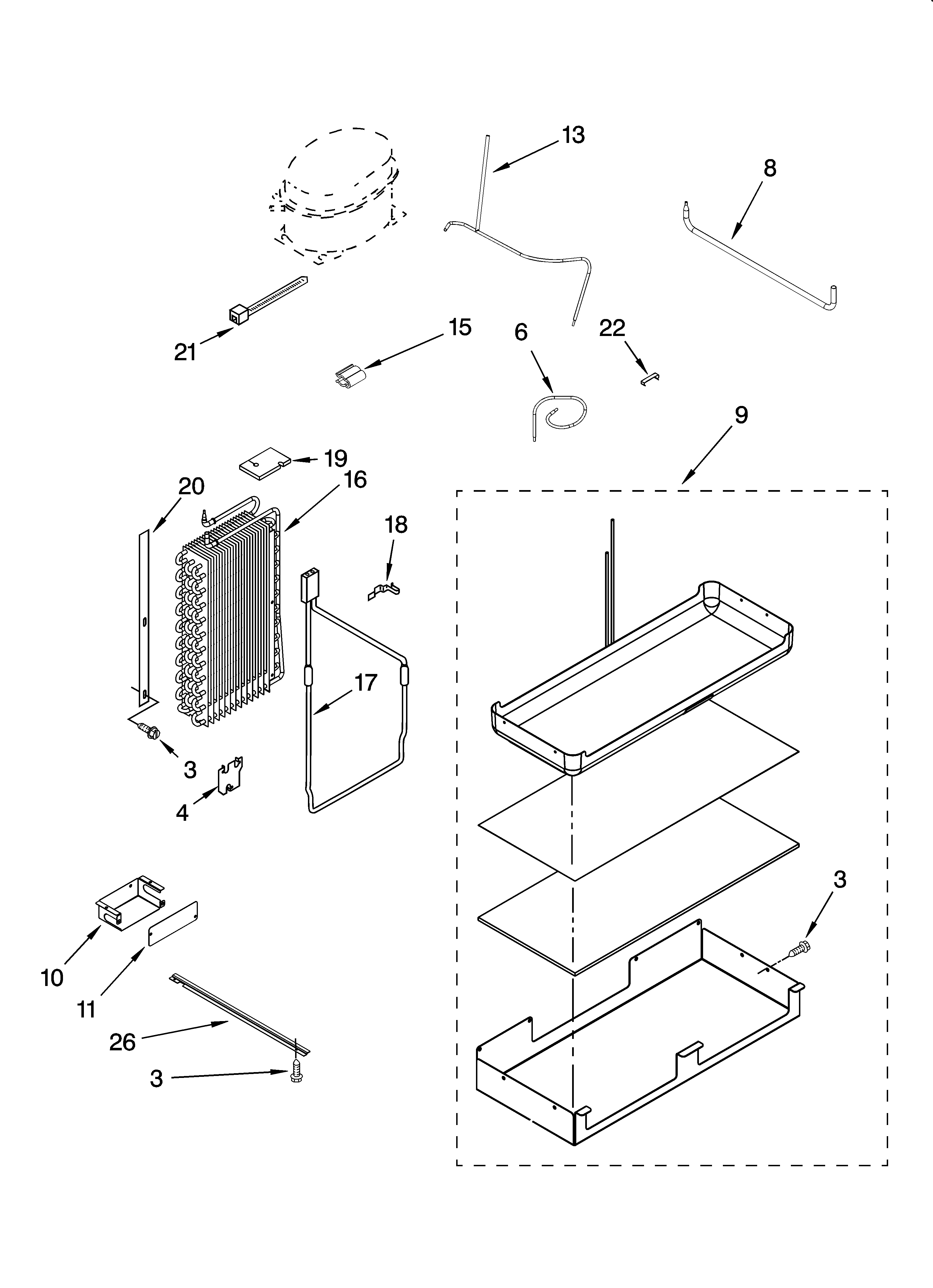 LOWER UNIT AND TUBE PARTS