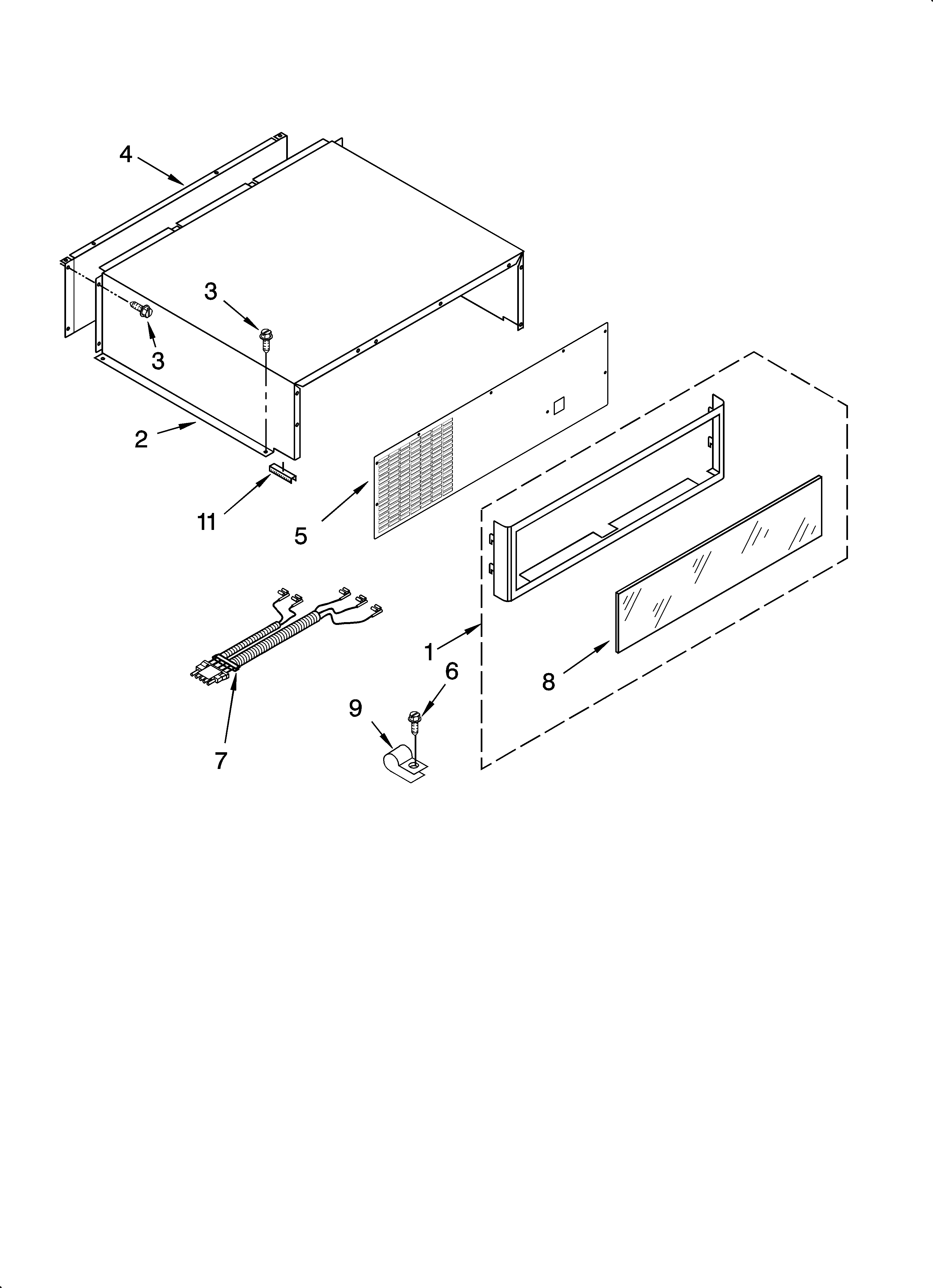 Top grille and unit cover parts