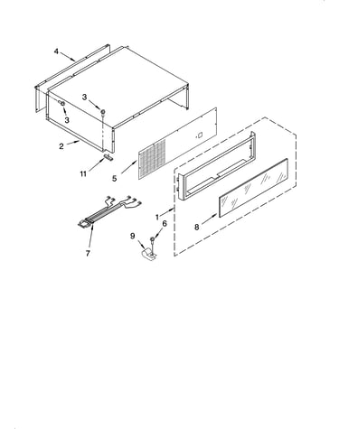 Top grille and unit cover parts