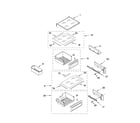 KitchenAid KSSP42QMS03 refrigerator shelf parts diagram