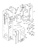 Freezer liner and air flow parts