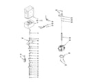 KitchenAid KSSP42QMS03 motor and ice container parts diagram