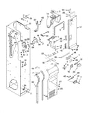 Freezer liner and air flow parts