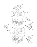 Refrigerator shelf parts