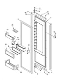 Refrigerator door parts