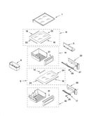 Refrigerator shelf parts