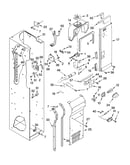 Freezer liner and air flow parts