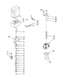 Motor and ice container parts
