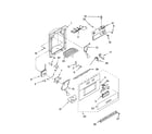 KitchenAid KSSS36QMB03 dispenser and front parts diagram