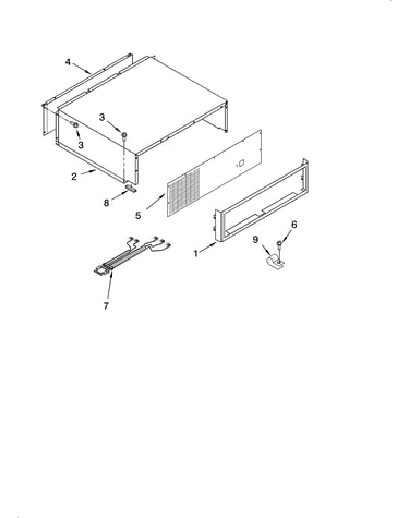 Top grille and unit cover parts