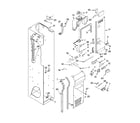 KitchenAid KSSS42FMX03 freezer liner and air flow parts diagram