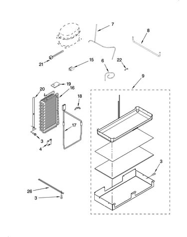 Lower unit and tube parts