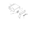 KitchenAid KSSS42QMW03 top grille and unit cover parts diagram