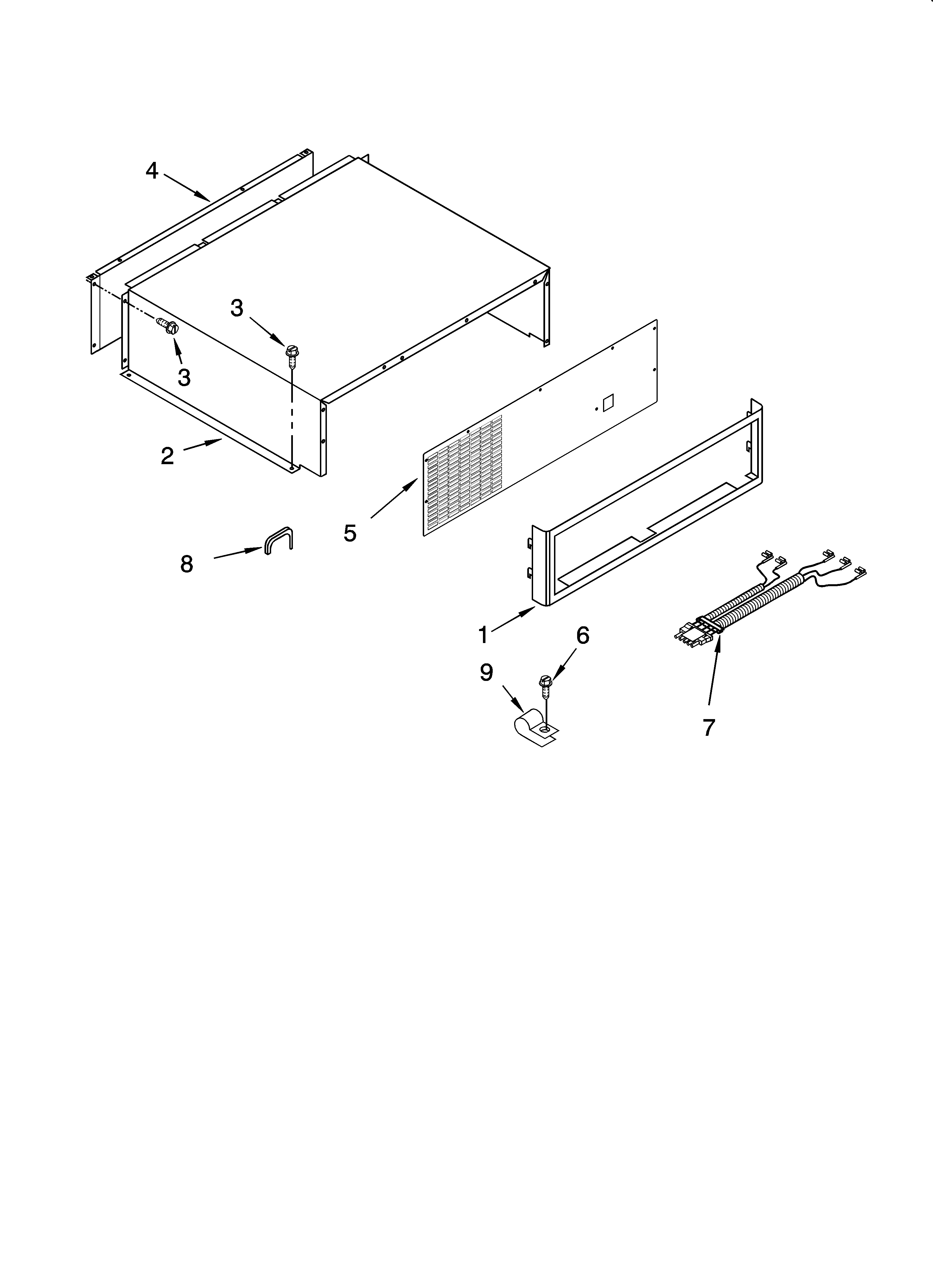 Top grille and unit cover parts