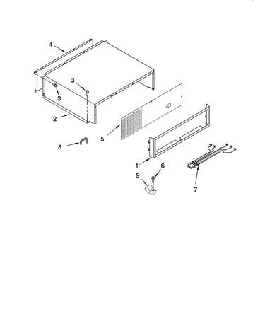 Top grille and unit cover parts