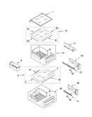 Refrigerator shelf parts
