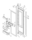 Refrigerator door parts