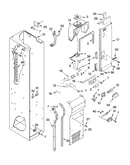 Freezer liner and air flow parts