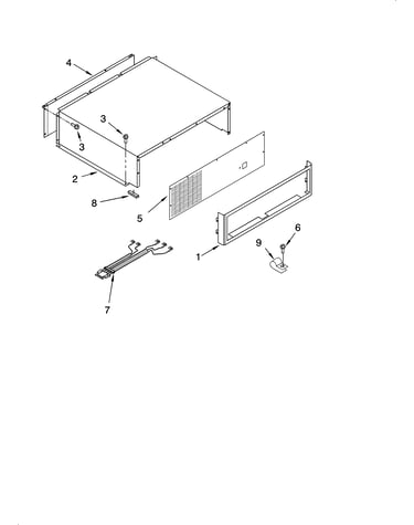 Top grille and unit cover parts