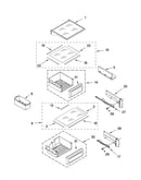Refrigerator shelf parts