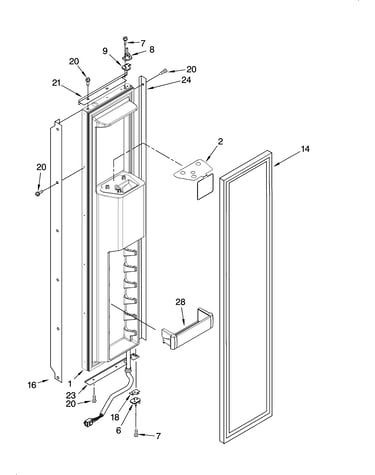 Freezer door parts