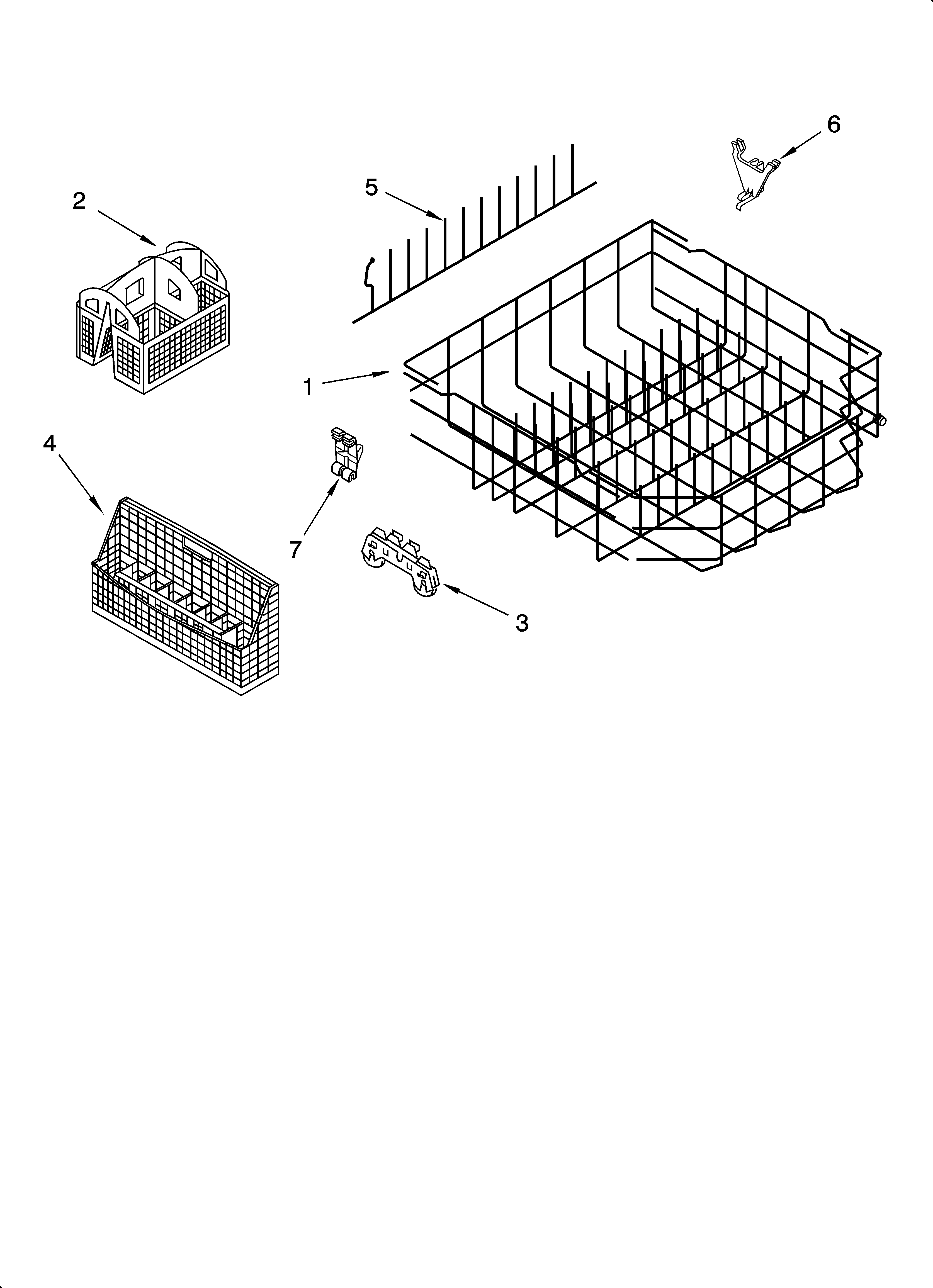 LOWER RACK PARTS