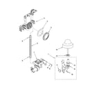 KitchenAid KUDS01FLWH2 fill and overfill parts diagram