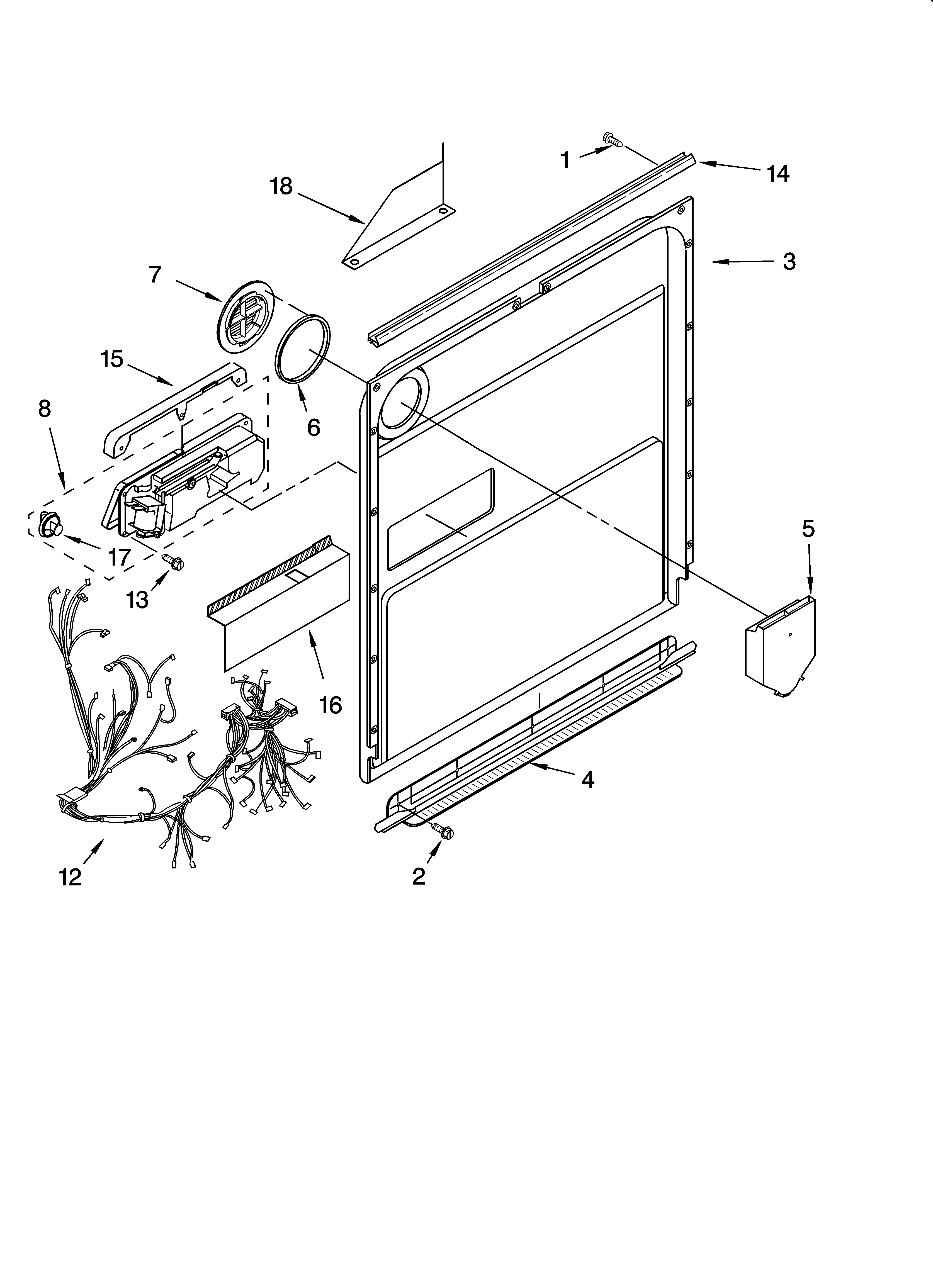 Door and latch parts