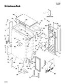 Cabinet liner and door parts