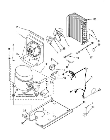 Unit parts, optional parts (not included)