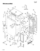 Cabinet liner and door parts