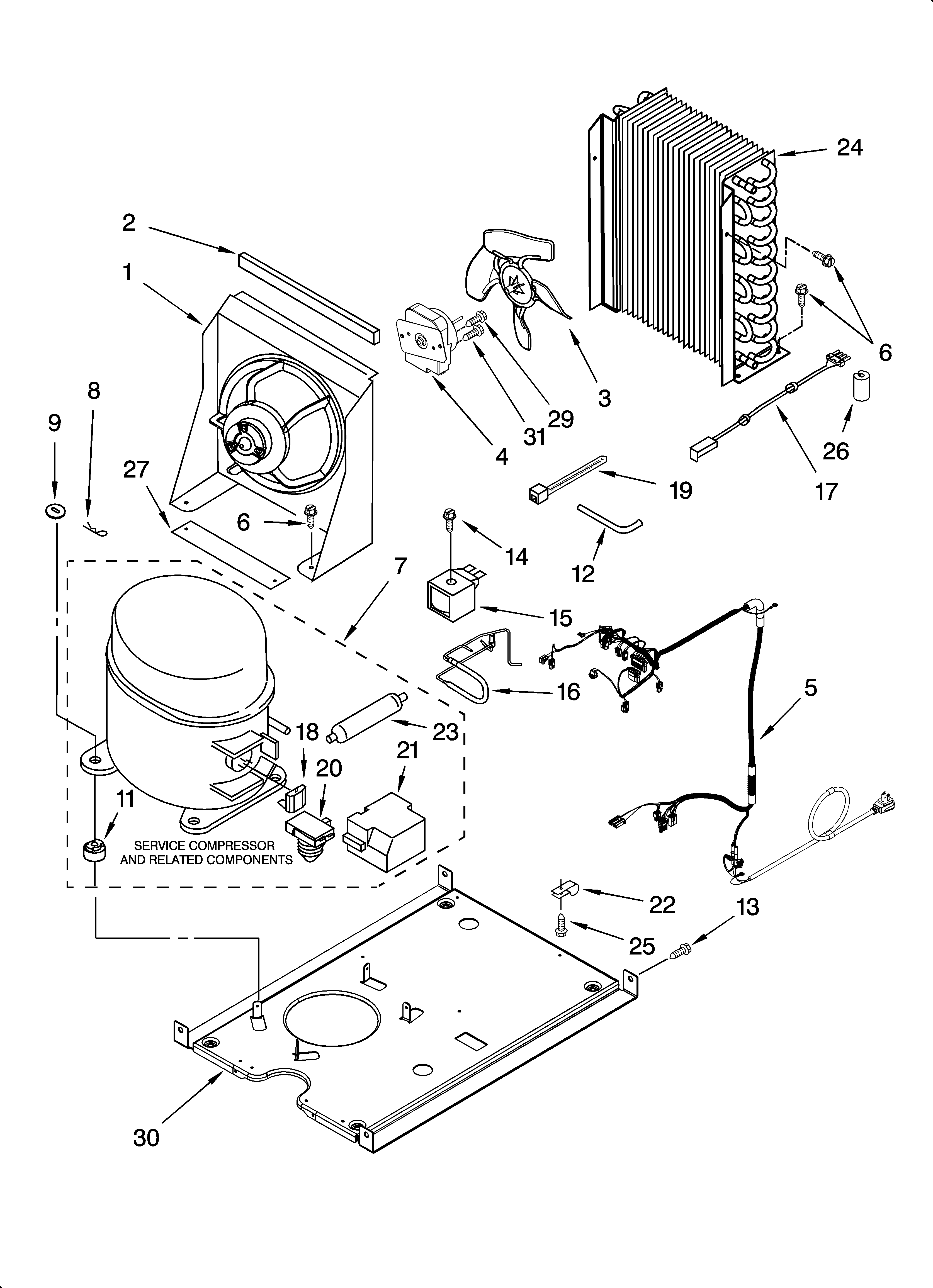 UNIT PARTS, OPTIONAL PARTS (NOT INCLUDED)