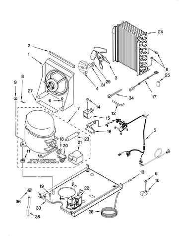 Unit parts, optional parts (not included)