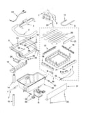 Evaporator, ice cutter grid and water parts
