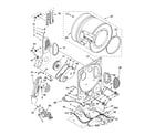 Whirlpool LTG5243DT4 dryer bulkhead parts diagram
