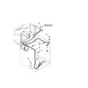 Whirlpool LTG5243DQ4 dryer support and washer parts diagram