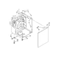 Whirlpool LTG5243DQ4 washer cabinet parts diagram