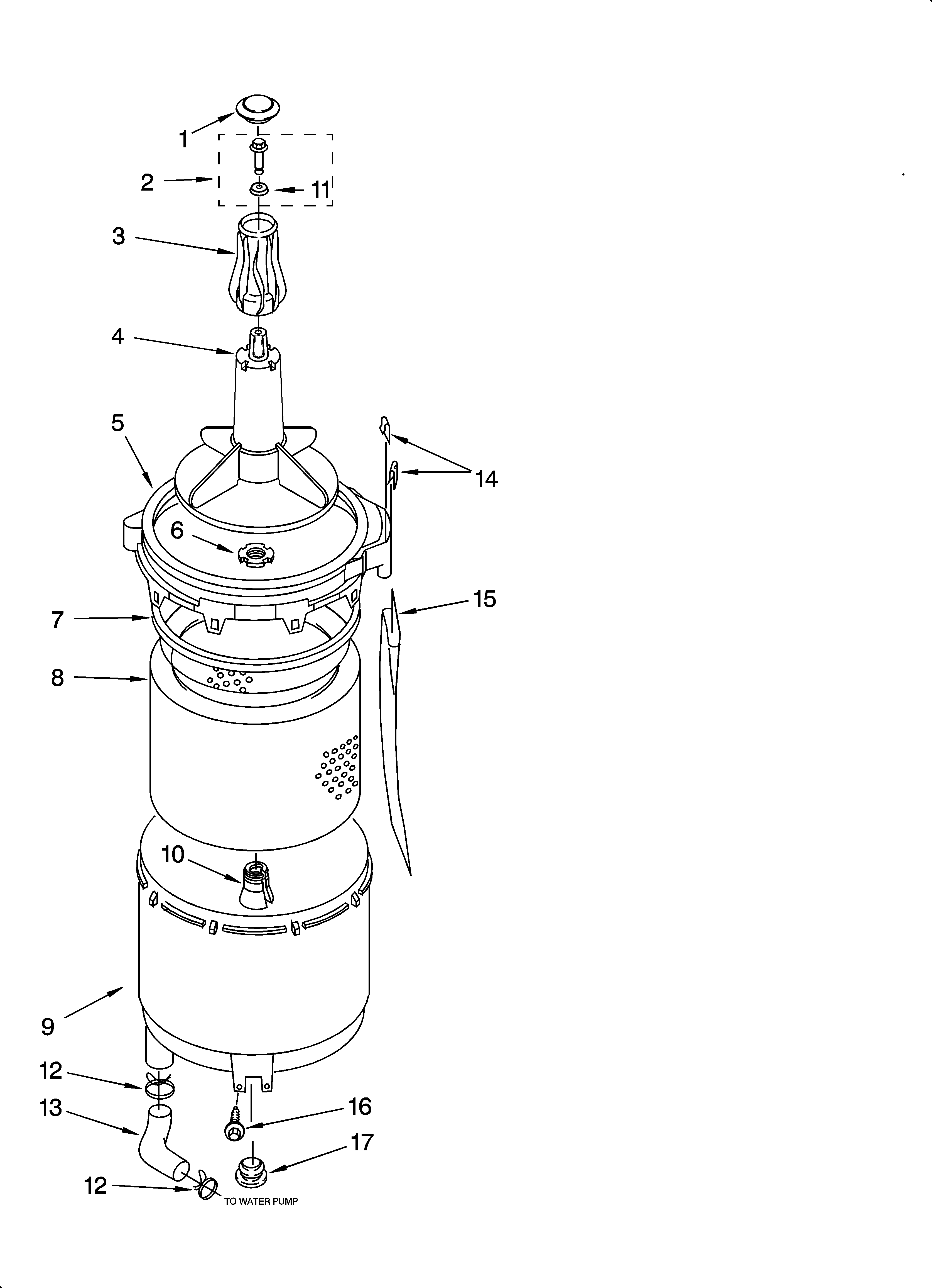 Tub and basket parts