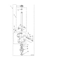 Whirlpool LTG5243DQ4 brake and drive tube parts diagram
