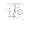 Whirlpool LTG5243DQ4 3402856 burner assembly, optional parts (not included) diagram