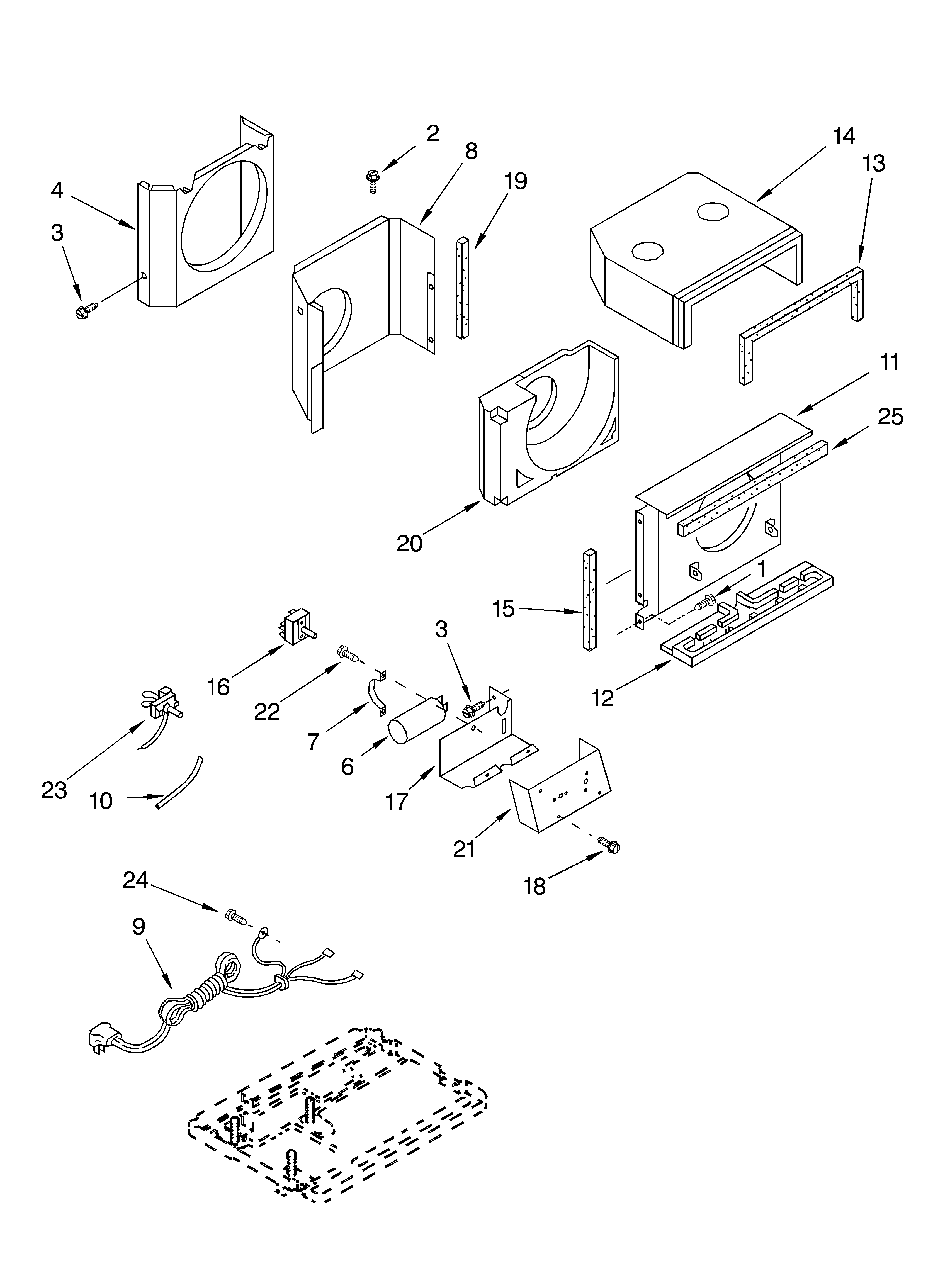Air flow and control parts