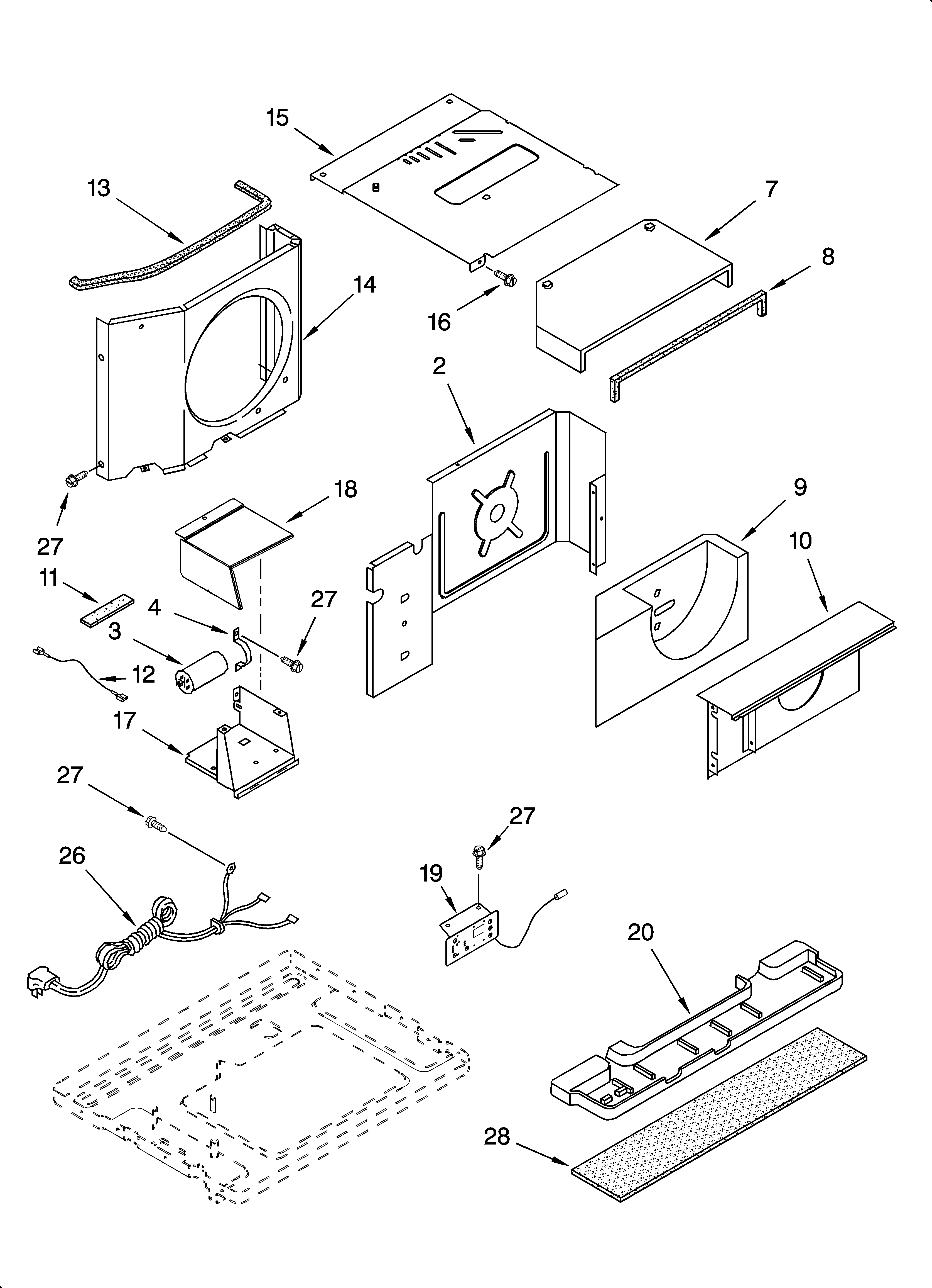 Air flow and control parts