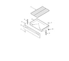 Whirlpool RF111PXSQ1 drawer & broiler parts diagram