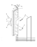Freezer door parts