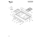 Whirlpool SF303PEPQ2 cooktop parts diagram