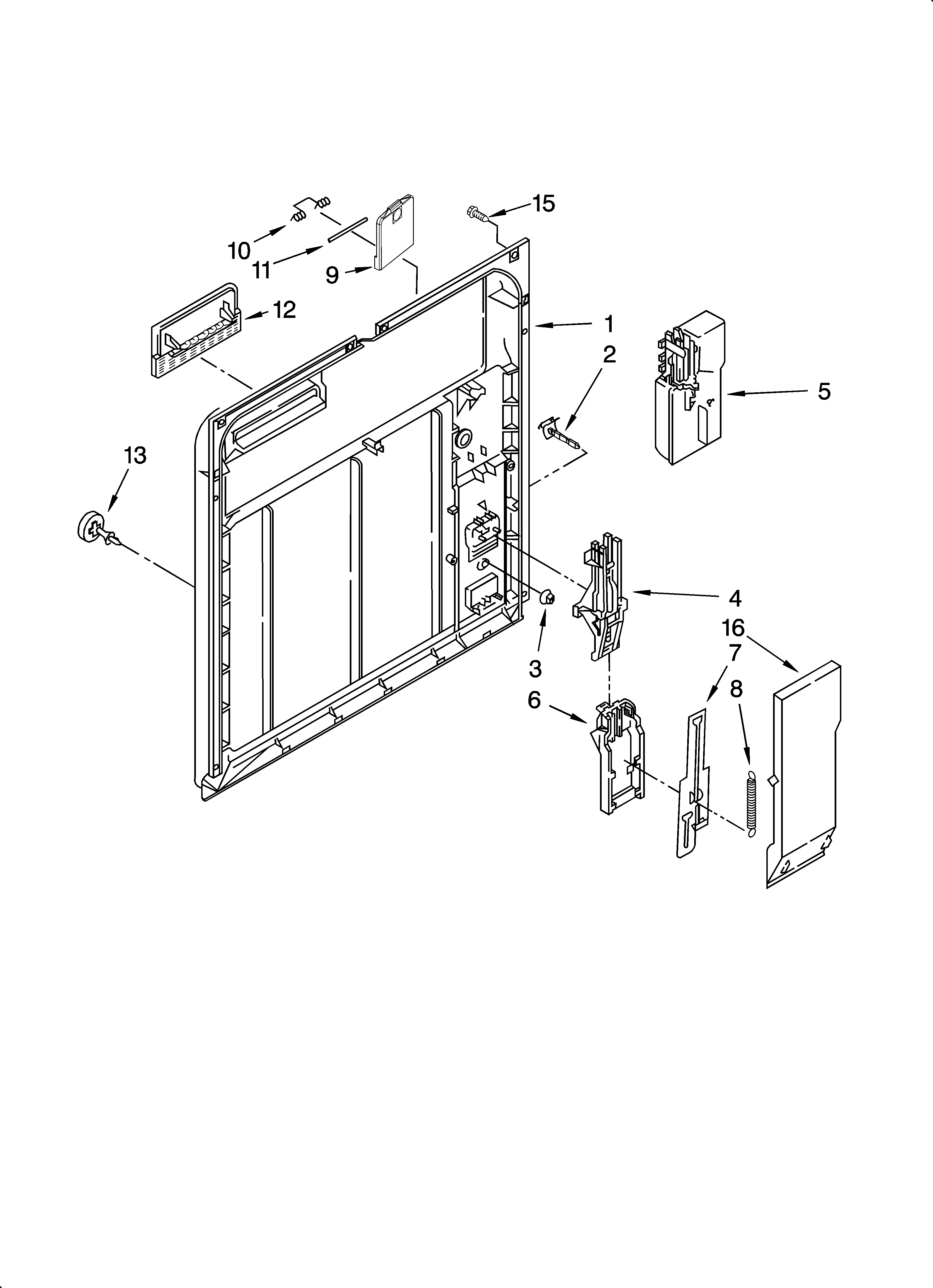 Inner door parts