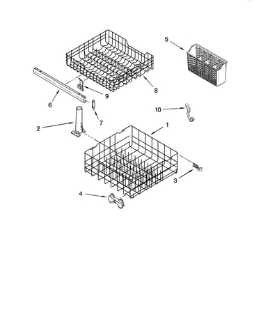 Dishrack parts, optional parts (not included)