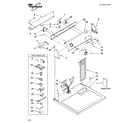 Whirlpool WGD5560SQ0 top and console parts diagram